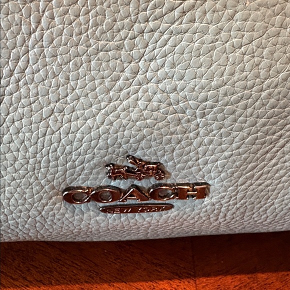 Coach Scout hobo bag  24770 pebbled Leather mineral blue gunmetal HW EUC - Picture 8 of 17